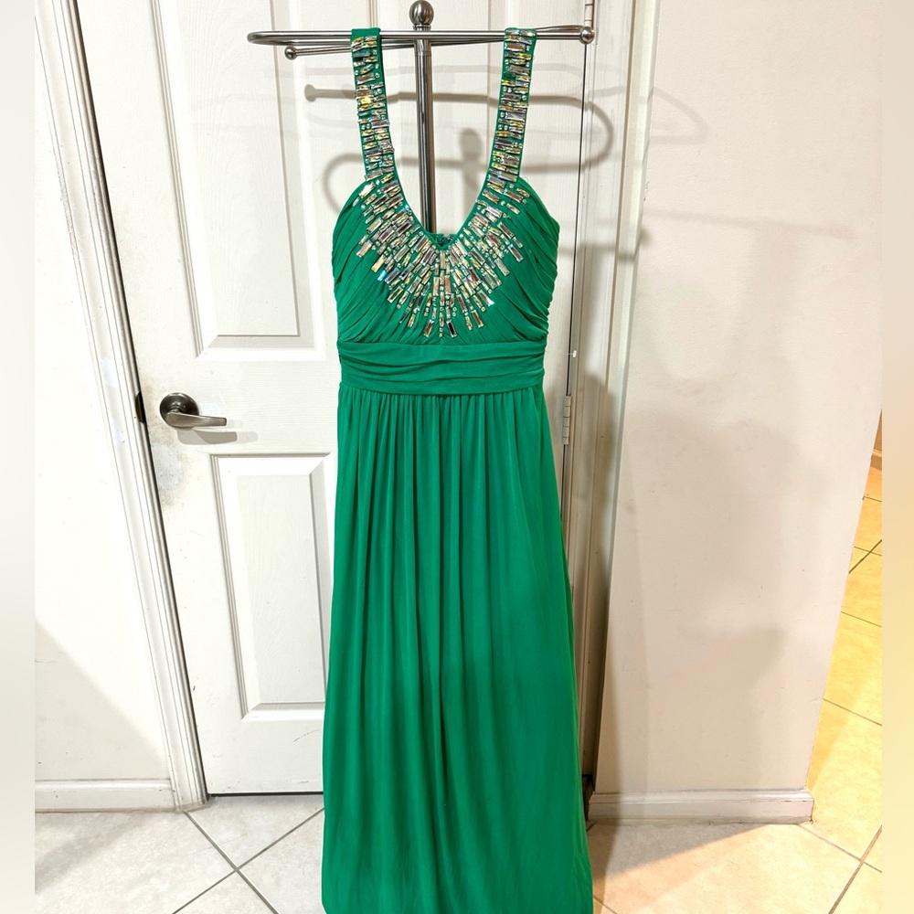 Green Prom Formal Dress